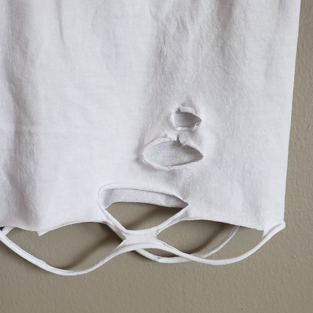 Hanes Destructed Crop Tee - Picture 5 of 6